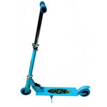 Patinete Infantil Dobrável Ajustável 2 Rodas 50Kg Com Luz