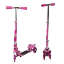 Patinete Infantil Dobrável Barbie Menina Regulável de Ferro Patinete Infantil Dobrável Barbie Menina Regulável de Ferro