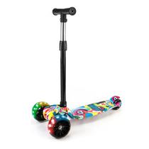 Patinete Infantil Dobrável Com Led Base Scooter Freio BV0011 - Mega Compras