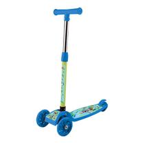 Patinete Infantil Irado 3 Rodas com Luz Dobrável e Altura Ajustável Azul