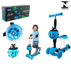 Patinete Infantil Joaninha Com Luzes E Acessórios Diversão - Wellmix