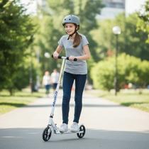 Patinete Infantil Juvenil Reforçado 80 Kilos Rodas Grandes Freio Traseiro