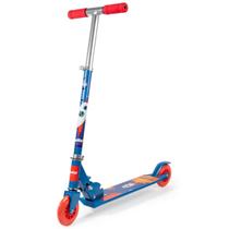 Patinete Infantil Menino Menina Até 50kg Dobrável Com Ajuste De Altura Rosa Azul Preto Lilás