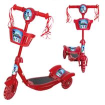 Patinete Infantil Menino PJ Masks Ajustável Led