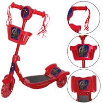 Patinete Infantil Menino Vingadores Ajustável Led Musica