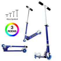 Patinete Infantil Meninos de Três Rodas Azul Dm Radical