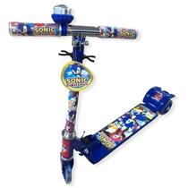 Patinete Infantil Metal Sonic 3 Rodas Em Gel C/ Led - Buzina Patinete Infantil Metal Sonic 3 Rodas Em Gel C/ Led - Buzina