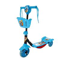 Patinete Infantil Mini Panda Azul com Cesta, Luz e Som Zippy 8728