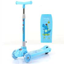 Patinete Infantil Roda De Led Altura Ajustável Azul Ou Rosa - UniDuni Toys