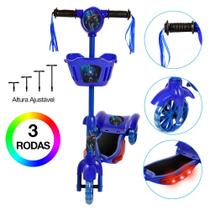 Patinete Infantil Thor Marvel 3 Rodas Com Led Azul e Som Patinete Infantil Thor Marvel 3 Rodas Com Led Azul e Som