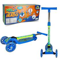 Patinete Infantil Três Rodas Com Led Altura Ajustável