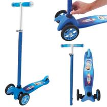 Patinete Infantil Triciclo Regulavel com Freio Azul Mor