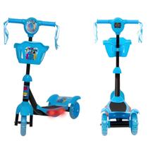 Patinete Infantil Turma Do Problems c/ Musica e Luz-Até 35KG