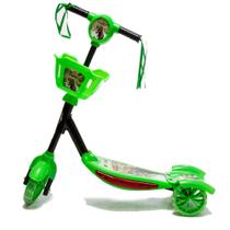 Patinete Infantil Verde Dinossauro DM Toys