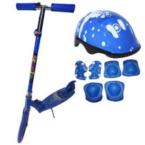 Patinete Juvenil 2 Rodas Dobravel 100Kg ul E Kit Capacete