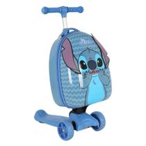 Patinete Mochila Stitch Disney Azul Lilo Stitch Mala Infantil Mochila Removível Patinete Mochila Stitch Disney Azul Lilo Stitch Mala Infantil Mochila Removível
