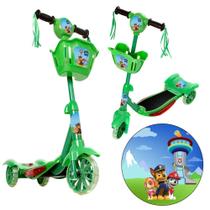 Patinete Para Crianças Patrulha Canina Scooter 3 Rodas Patinete Para Crianças Patrulha Canina Scooter 3 Rodas