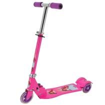 Patinete princesa pink com 3 rodas 50kg zippy