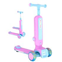 Patinete radical 2 em 1 infantil 3 rodas - dm toys dmr6936rs