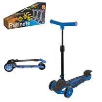 PATINETE RADICAL INFANTIL DOBRAVEL COM 3 RODAS 40Kg Azul - DM BRASIL