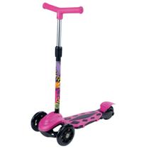 Patinete Radical Power 3 Rodas Altura Ajustavel até 40kg New DM Toys DMR6247 Rosa Patinete Radical Power 3 Rodas Altura Ajustavel até 40kg New DM Toys DMR6247 Rosa