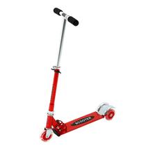 Patinete Radical Vermelho Roda Led Dobrável Ajustável Dm Toy