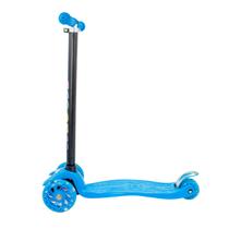 Patinete Regulável Infantil 4 Rodinhas Com Led Para Crianças Até 60Kg Cor:Azul Patinete Regulável Infantil 4 Rodinhas Com Led Para Crianças Até 60Kg Cor:Azul