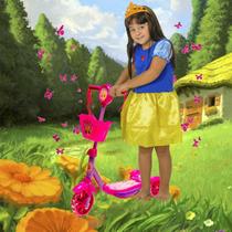 Patinete Rosa Fácil fazer Curvas Regula Altura + Vestido