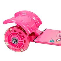 Patinete Rosa Unitoys Feminino Infantil Dobrável Com Altura Ajustável Até 30 Kg