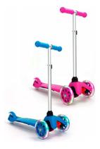 Patinete Scooter 3 Rodas Regulável Com Freio Red Star