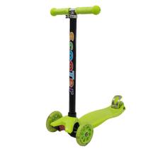 Patinete Scooter 4 Rodas de Led Infantil - Verde