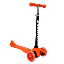 Patinete Scooter Infantil Colorido 3 Rodinhas Luzes e Freio