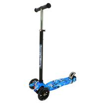 Patinete Scooter Infantil Light Speed Azul Com Luz 88 Cm - Zippy Toys