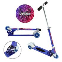 Patinete Scooter Marvel SpiderMan Infantil Azul de Alumínio