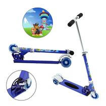 Patinete Scooter Patrulha Canina Infantil Azul de Alumínio