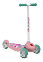 Patinete Skatenet Infantil Triciclo 3 Roda Menina Rosa 1501