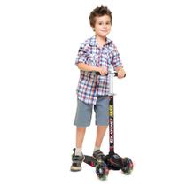 Patinete Skatenet Max Rodas com Led - Preto - Bandeirante