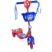 Patinete SPIDER-MAN com LUZ, Som e Cestinha