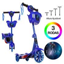 Patinete Thor Marvel 3 Rodas Brinquedo Criança Com Led e Som Patinete Thor Marvel 3 Rodas Brinquedo Criança Com Led e Som