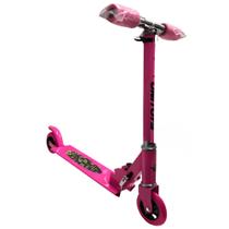 Patinete Unitoys dobrável e regulável Rosa com duas rodas