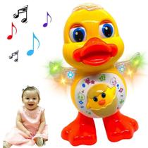 Patinho Dançante Infantil brinquedo musical som e luz