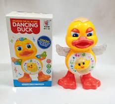 Patinho Dançarino Anda Mexe Com Som e Luz NO.YJ-3004 Patinho Dançarino Anda Mexe Com Som e Luz NO.YJ-3004