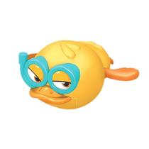 Patinho De Corda Que Nada Na Água - Brinquedo Interativo Para Hora Do Banho De Bebê - Brinquedo Interativo - Zoop