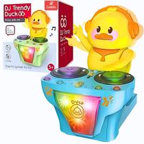 Patinho DJ Bate e Volta Divertido Som e Luzes Azul Brinquedo Infantil Castela