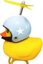 Patinho Pato Capacete Hélice Óculos Buzina Bike Carro Moto