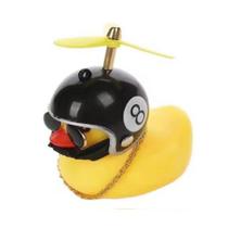 Patinho Pato Capacete Hélice Óculos Buzina Bike Carro Moto