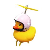 Patinho Pato Capacete Hélice Óculos Buzina Bike Carro Moto