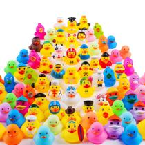 Patinhos de Borracha MEZHOBBY 100 Peças Mini Brinquedos Flutuantes