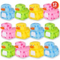 Patinhos de Borracha Pixelados ArtCreativity (5,7cm) - Pacote com 12