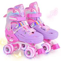Patins 2PM SPORTS Girls com rodas iluminadas, tamanho 10C-6